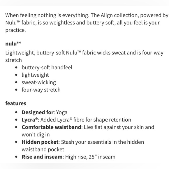 Lululemon Align Pant 25"
Inflorescence Multi - Picture 4 of 8